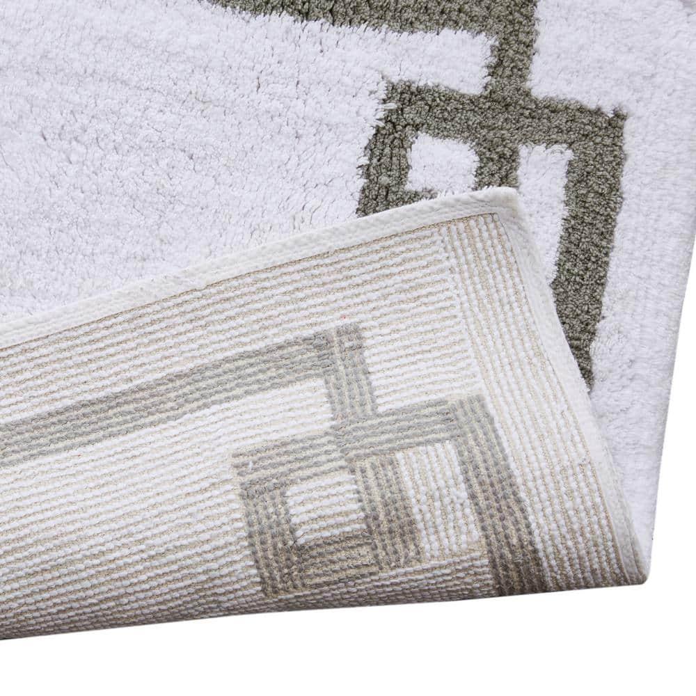 Madison Park 100% Cotton Tufted Bath Rug with Non-Slip Backing