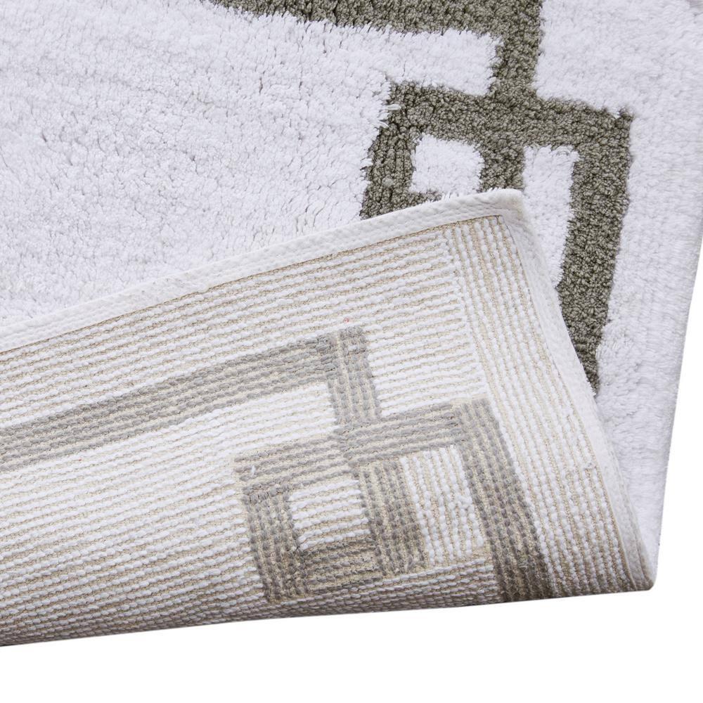 Madison Park 100% Cotton Tufted Bath Rug with Non-Slip Backing