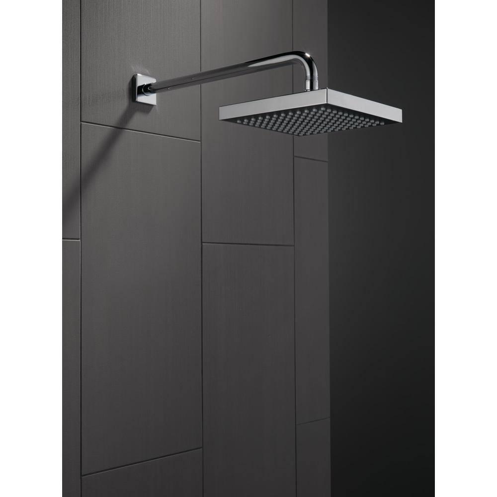 Universal Showering Components Square Single-Spray Rain Shower Head, Rainfall Shower Head 1.8 GPM