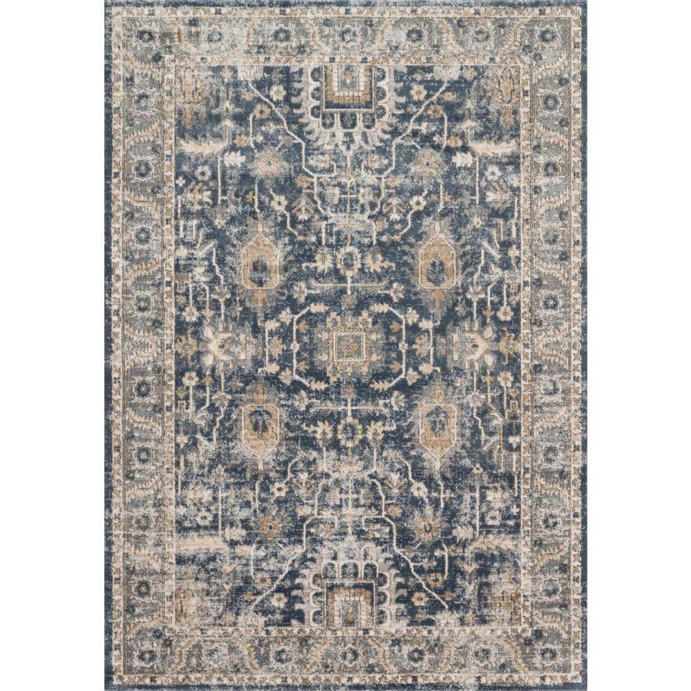 Loloi Teagan Denim / Pebble 7'-11" x 10'-6" Area Rug