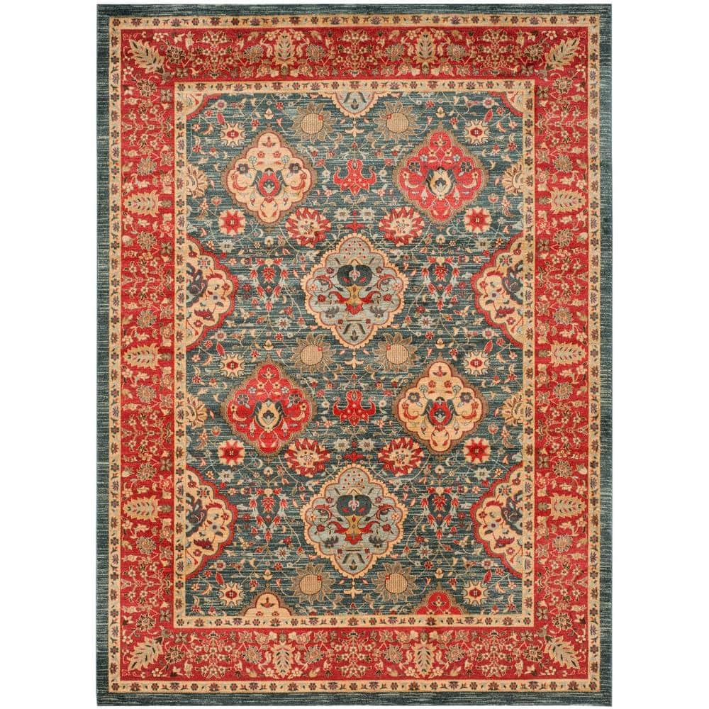 Mahal MAH655 Power Loomed Indoor Area Rug - Navy/Red - 8'9"x11'9" - Safavieh.