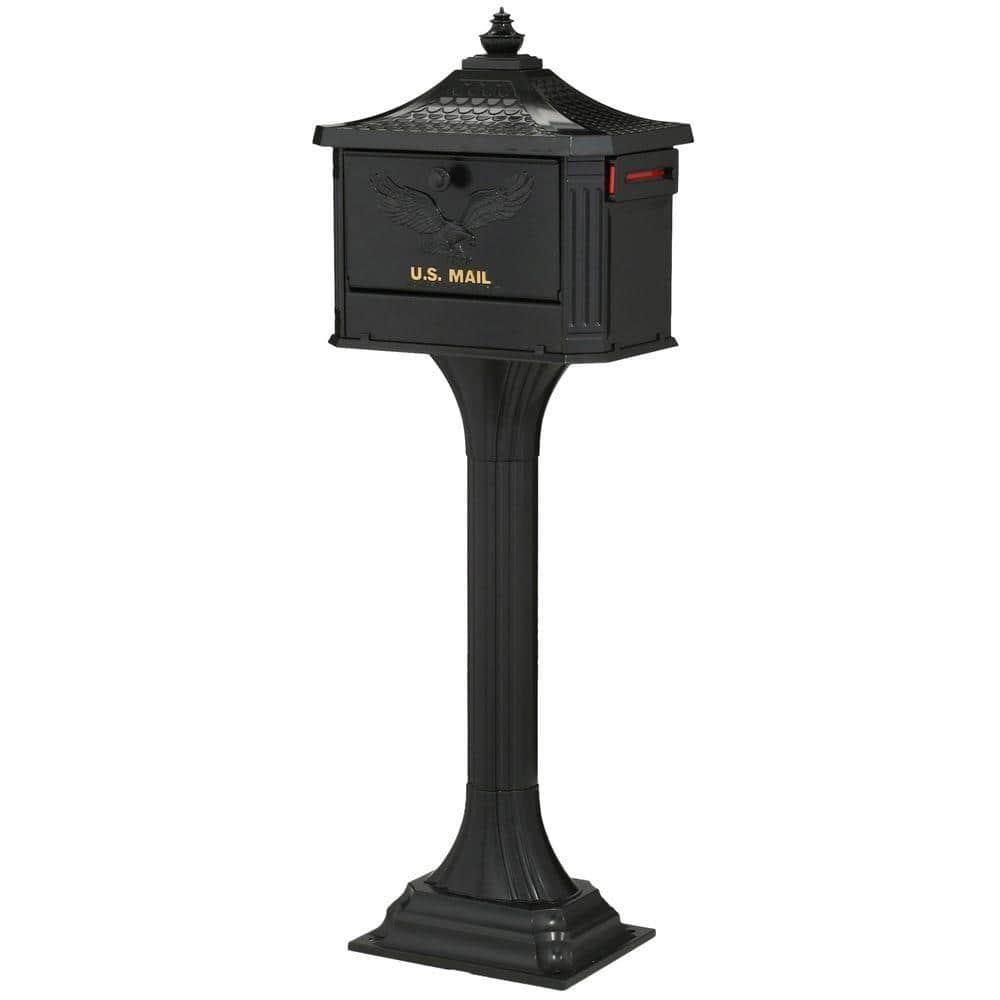 Pedestal Locking Post Mounted Mailbox
