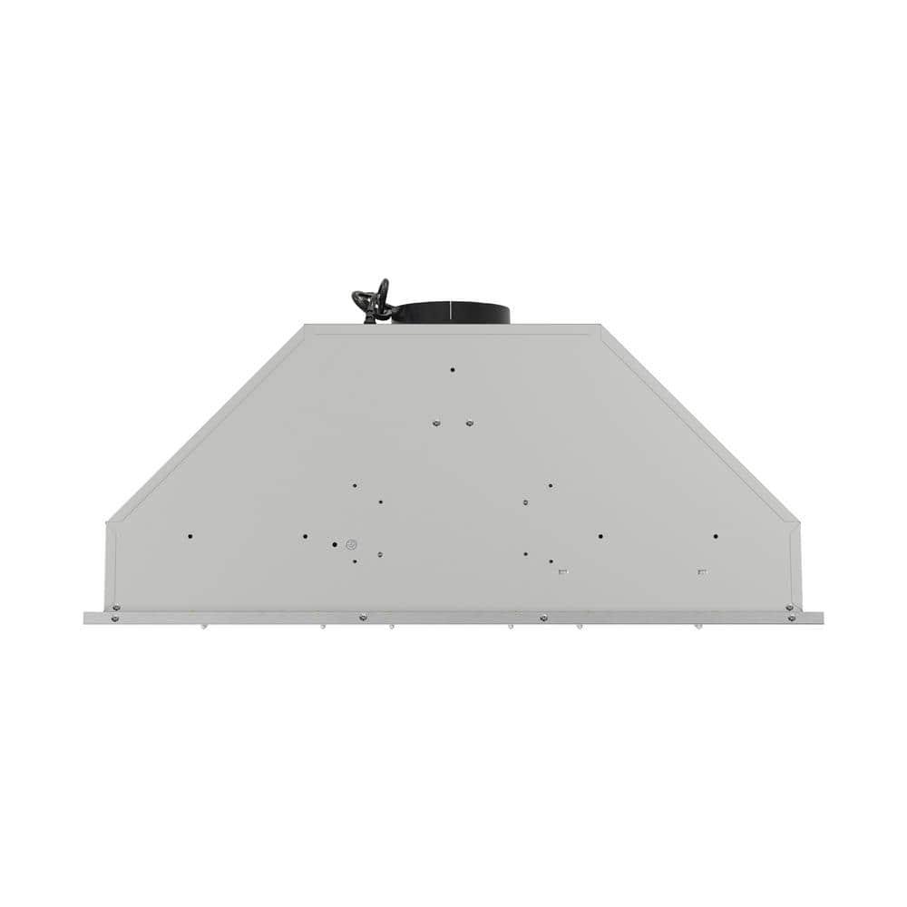 Streamline Bath Streamline 34 In. T-11611-1-DT Pescara Ducted Insert 350 CFM Range Hood In Brushed Stainless Steel With Baffle Filters, Electronic Button Control, LED Light T-11611-1-DT