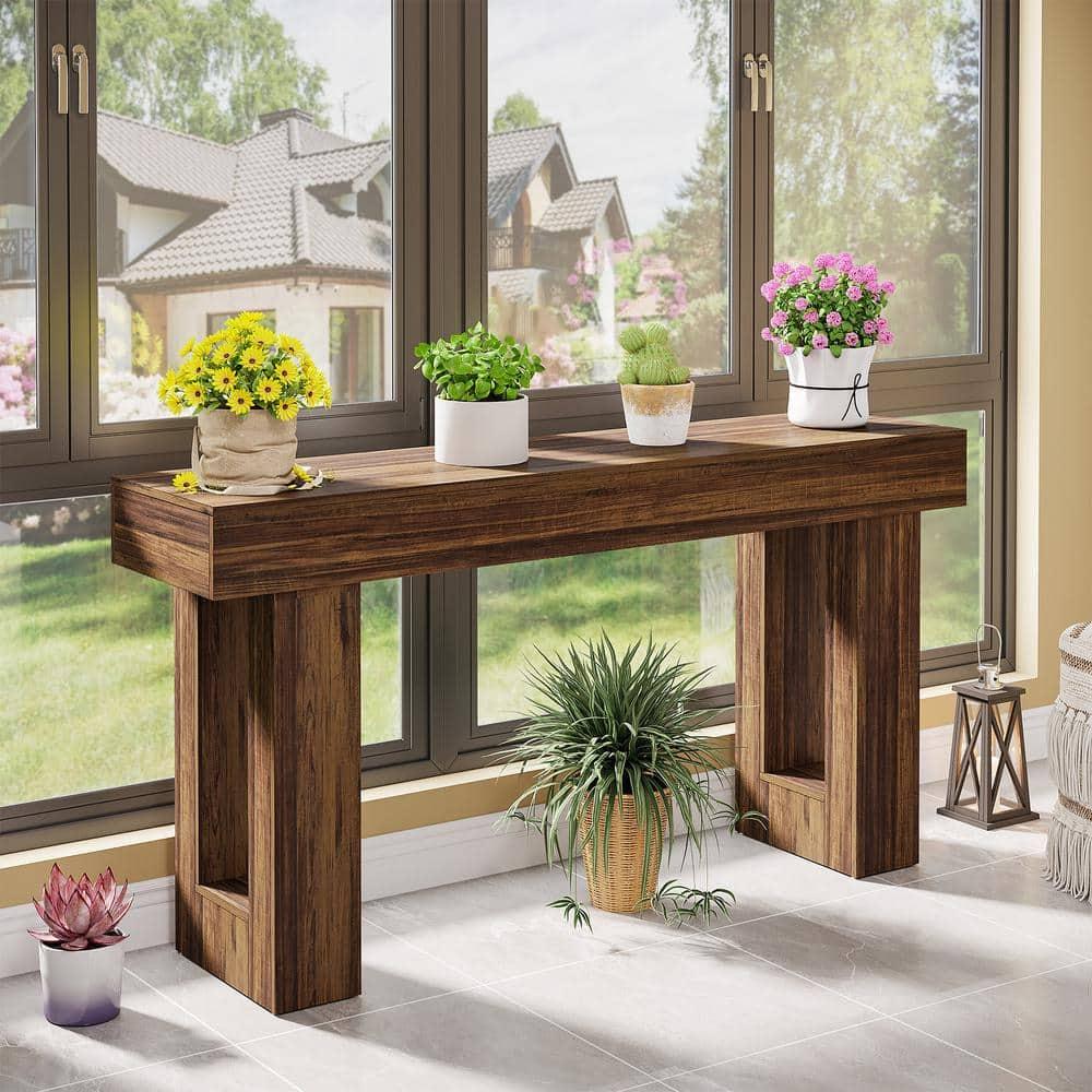 Millwood Pines 63 Inch Long Console Table Farmhouse Sofa Table