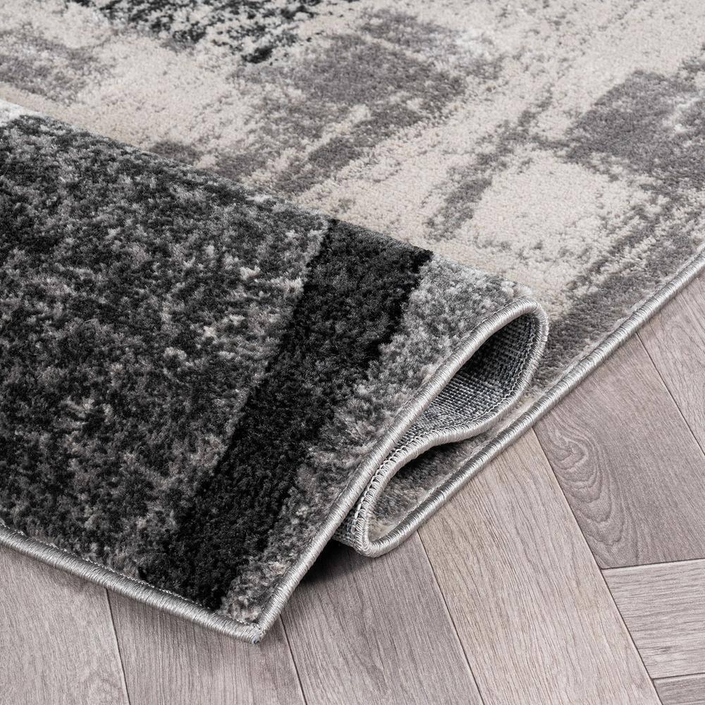 Contemporary Abstract Circle Design Cream 10 ft. x 14 ft. Indoor Area Rug
