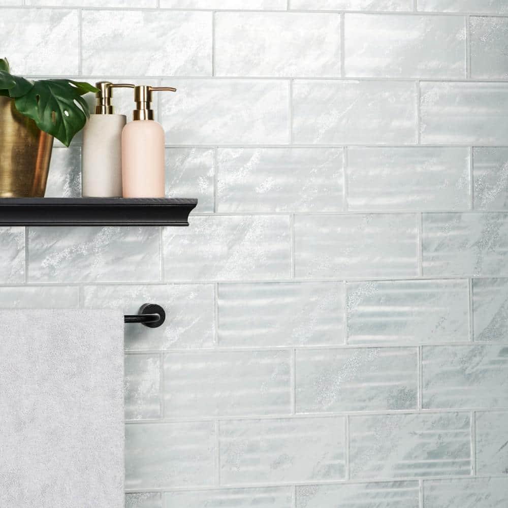 Bond Tile Wonder Glass 4.37 in. x 8.74 in. Polished Glass Wall Tile (5.3 Sq. Ft. / Case)