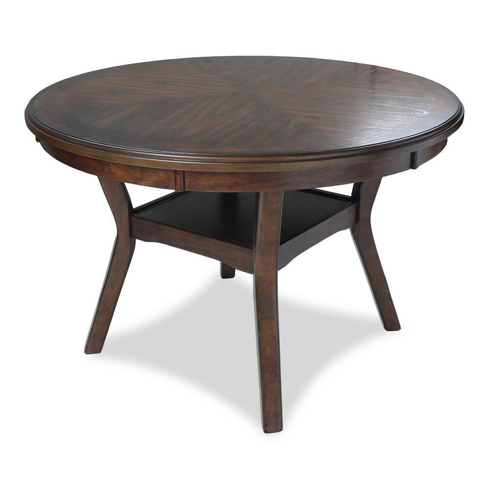 New Classic Furniture Mitchell 5-Piece Transitional Wood Dining Set in Cherry