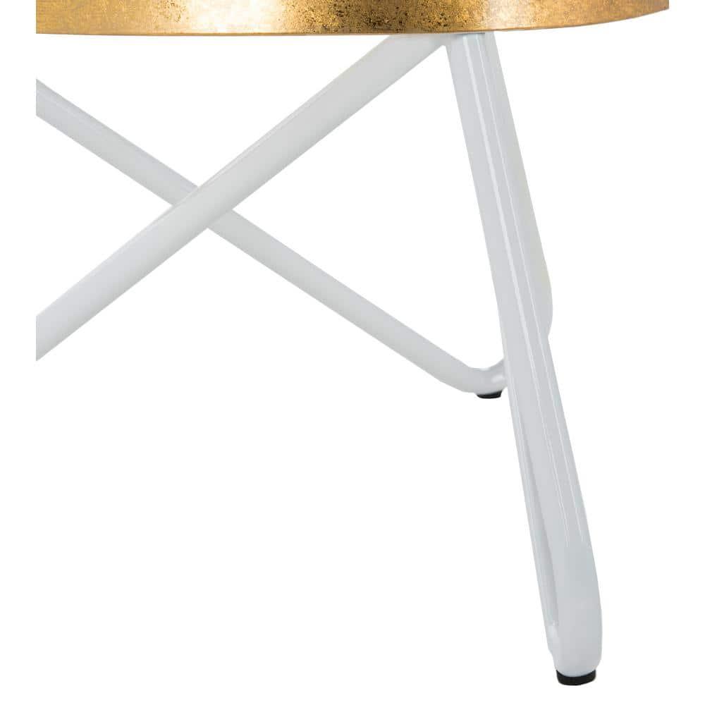 Galexia Bar Stool - BST3200 - Gold/White - Safavieh
