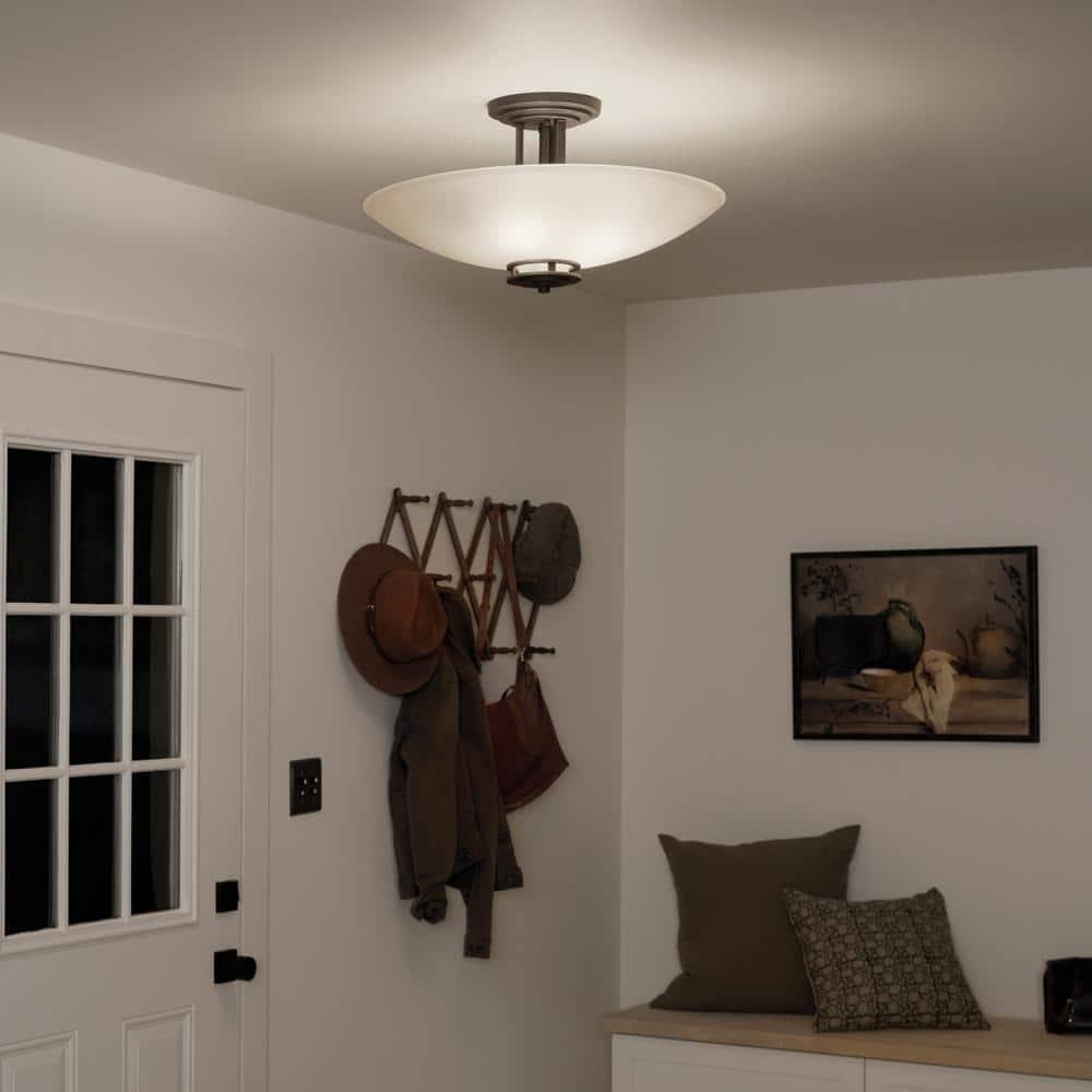 Hendrik Glass Semi Flush Mount