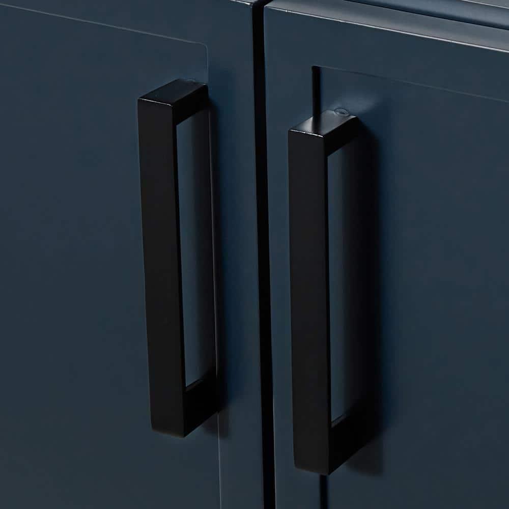 Midnight Blue 66" Freestanding Double Sink Wood Vanity Cabinet