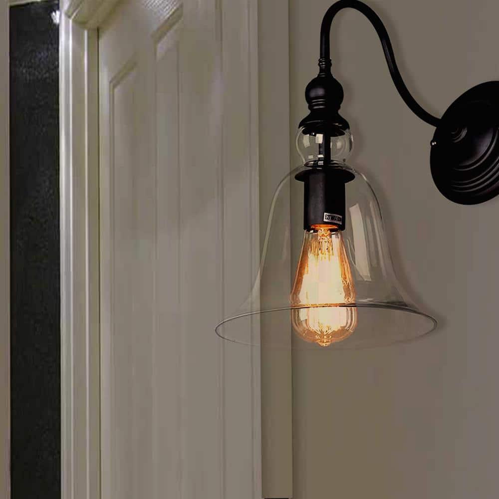 Warehouse of Tiffany WBD017 Glass Shade Wall Sconce