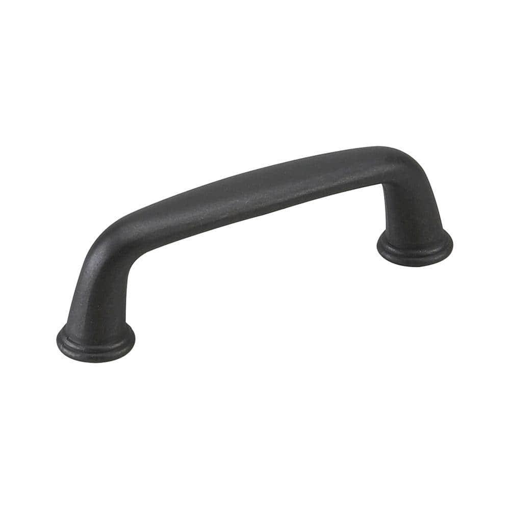 Richelieu Hardware BP876900 Nantes Collection 3-inch (76 mm) Center-to-Center Matte Black Traditional Round Cabinet and Drawer Pull Handle for Kitchen, Bathroom, and Furniture