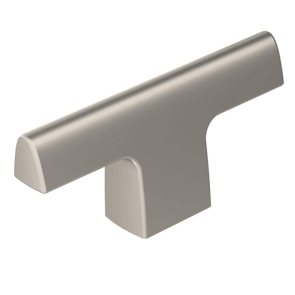 Amerock Riva 2-1/2 inch (64mm) Length Satin Nickel Cabinet Knob