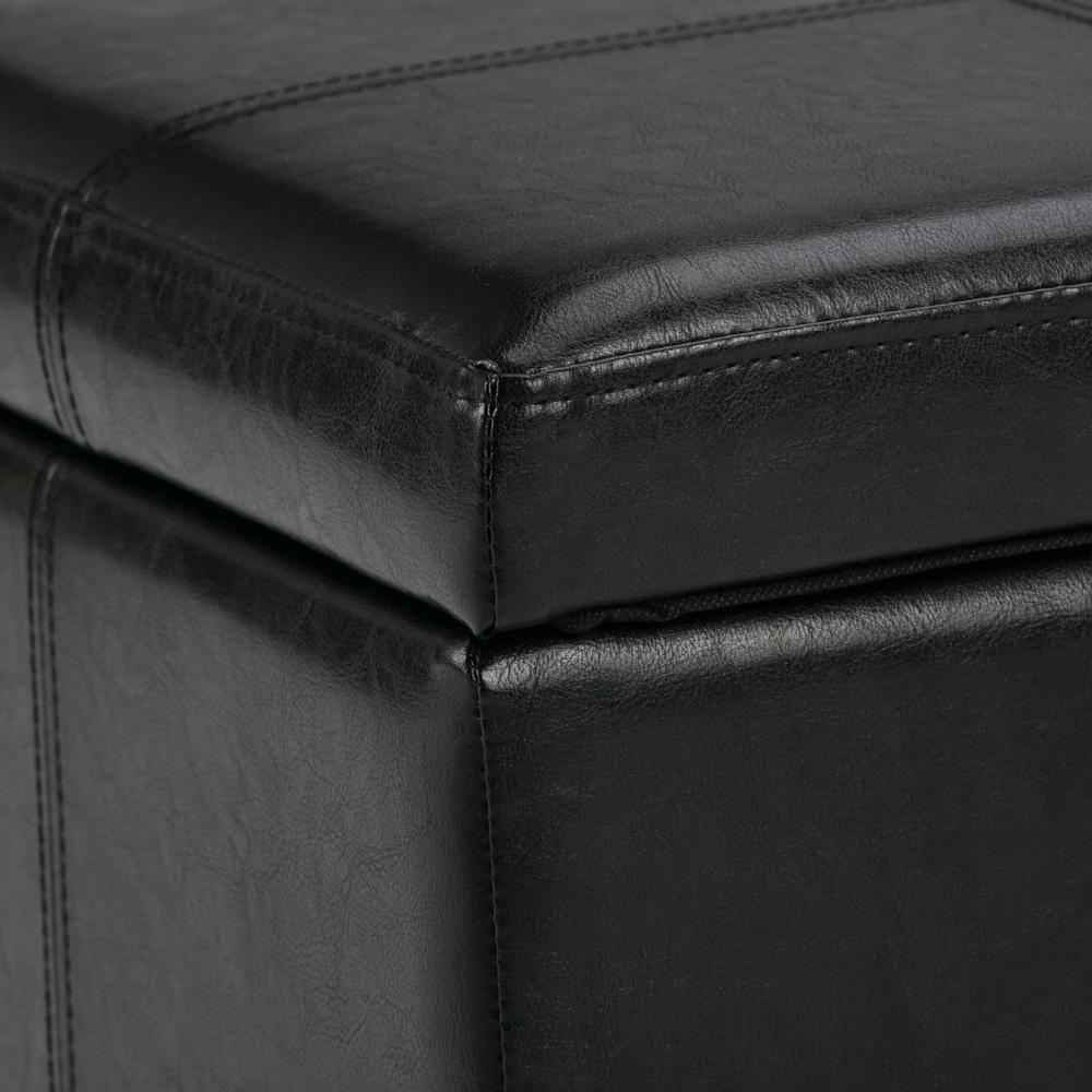 Simpli Home Kingsley Upholstered Ottoman