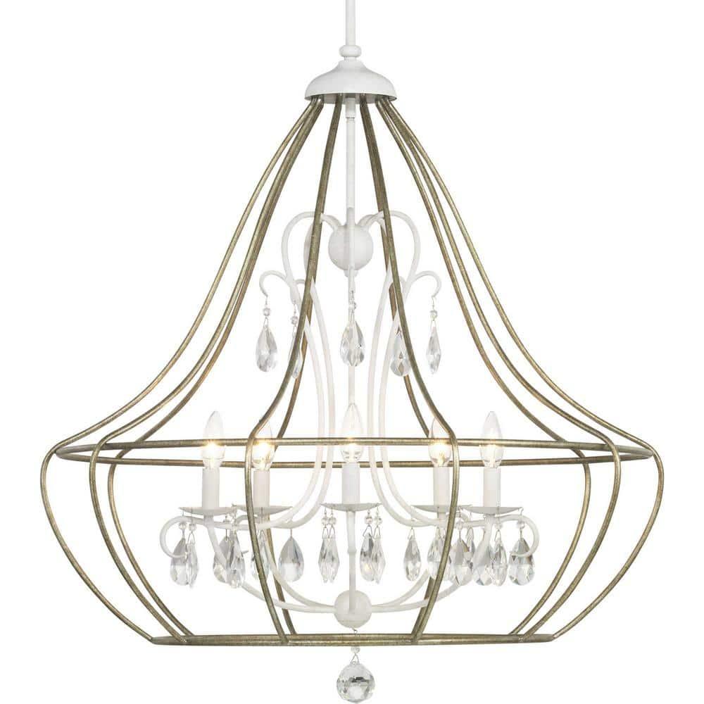 Fleurette Collection Three-Light Chandelier