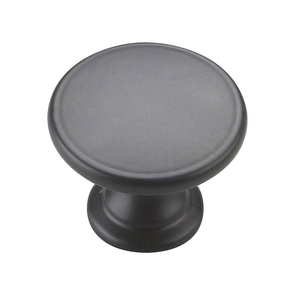 Marseille Collection 1-3/4 in. (45 mm) Traditional Black Round Cabinet Knob