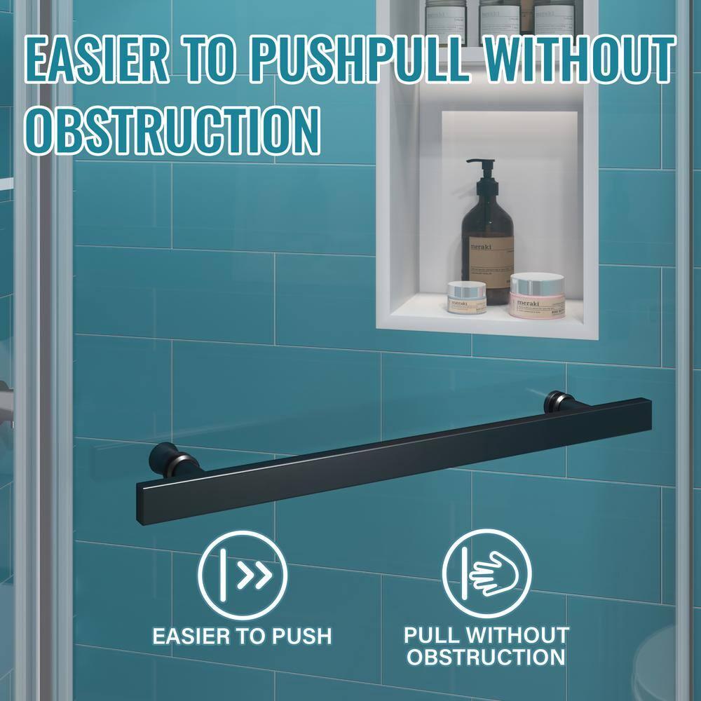 36 in. W x 72 in. H Neo Angle Pivot Semi Frameless Corner Shower Enclosure