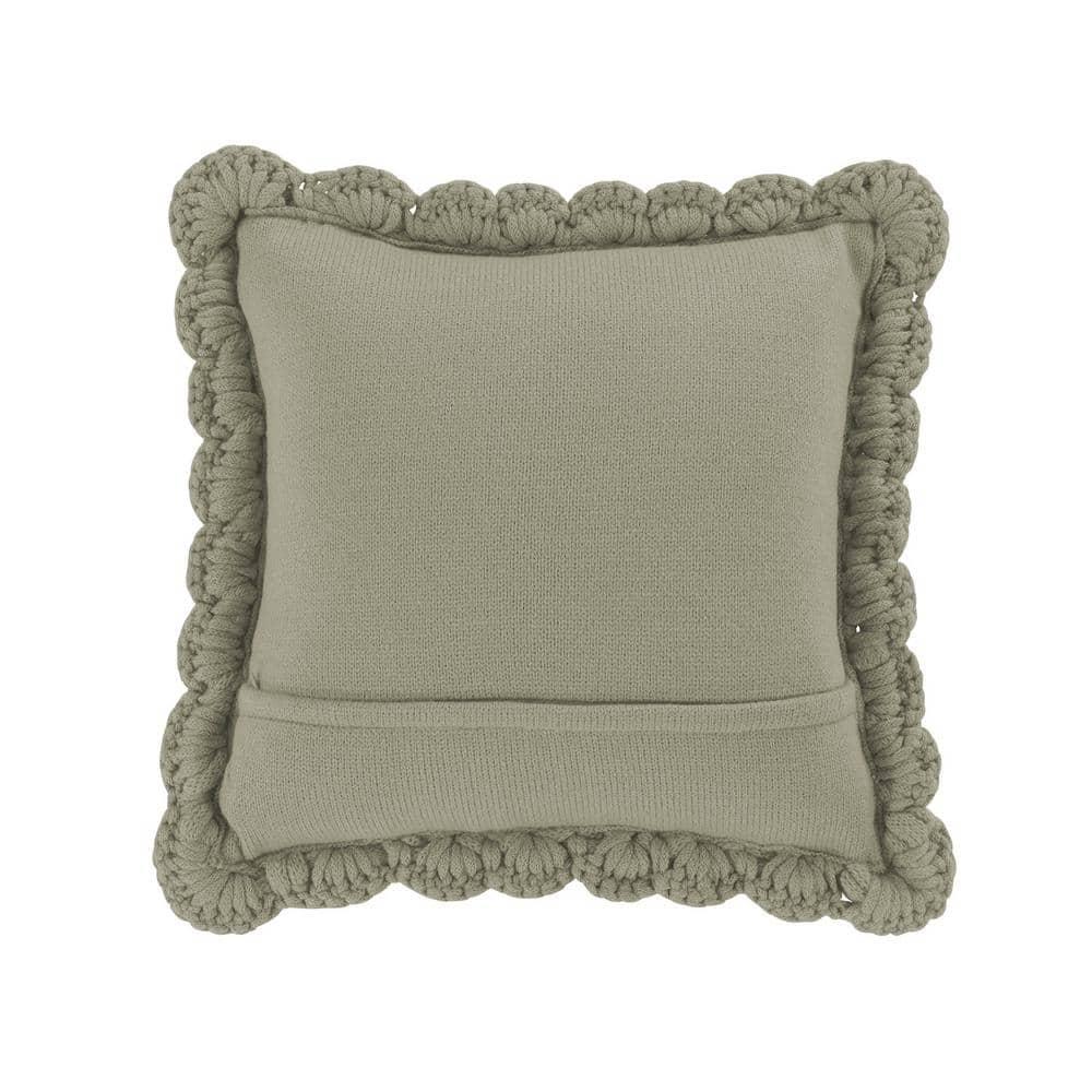Your Lifestyle by Donna Sharp Chunky Knitted Decorative Pillow Sage