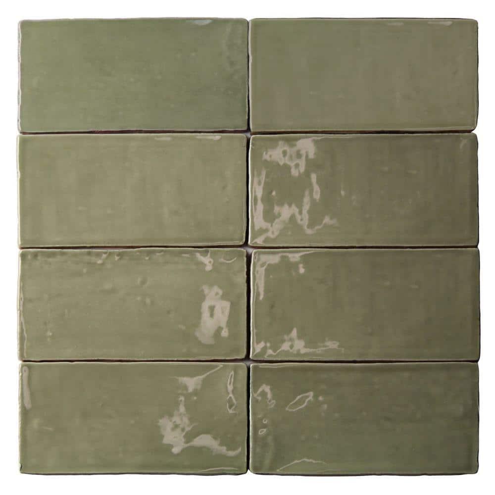 Barcelona 3x6 Blanco Polished Ceramic Subway Wall Tile (5.38 Sq. Ft. / Case)