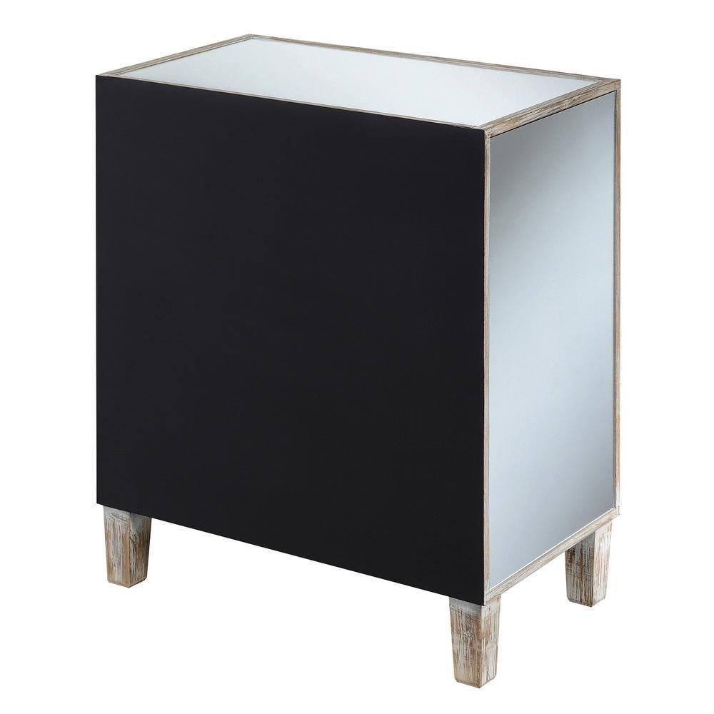 Convenience Concepts Gold Coast BettyB Mirrored End Table, Multiple Finishes