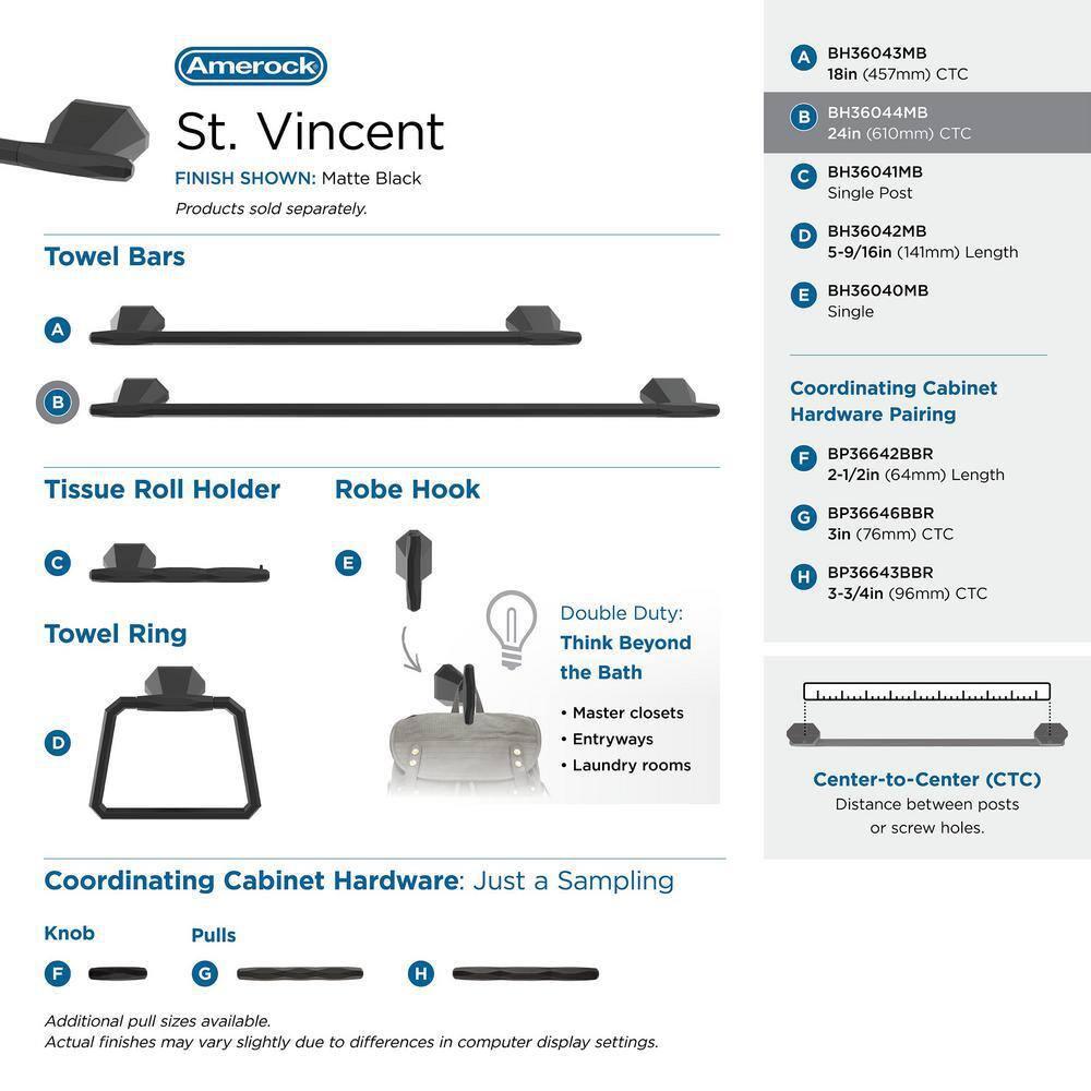 St. Vincent 27.12" Wall Mounted Towel Bar