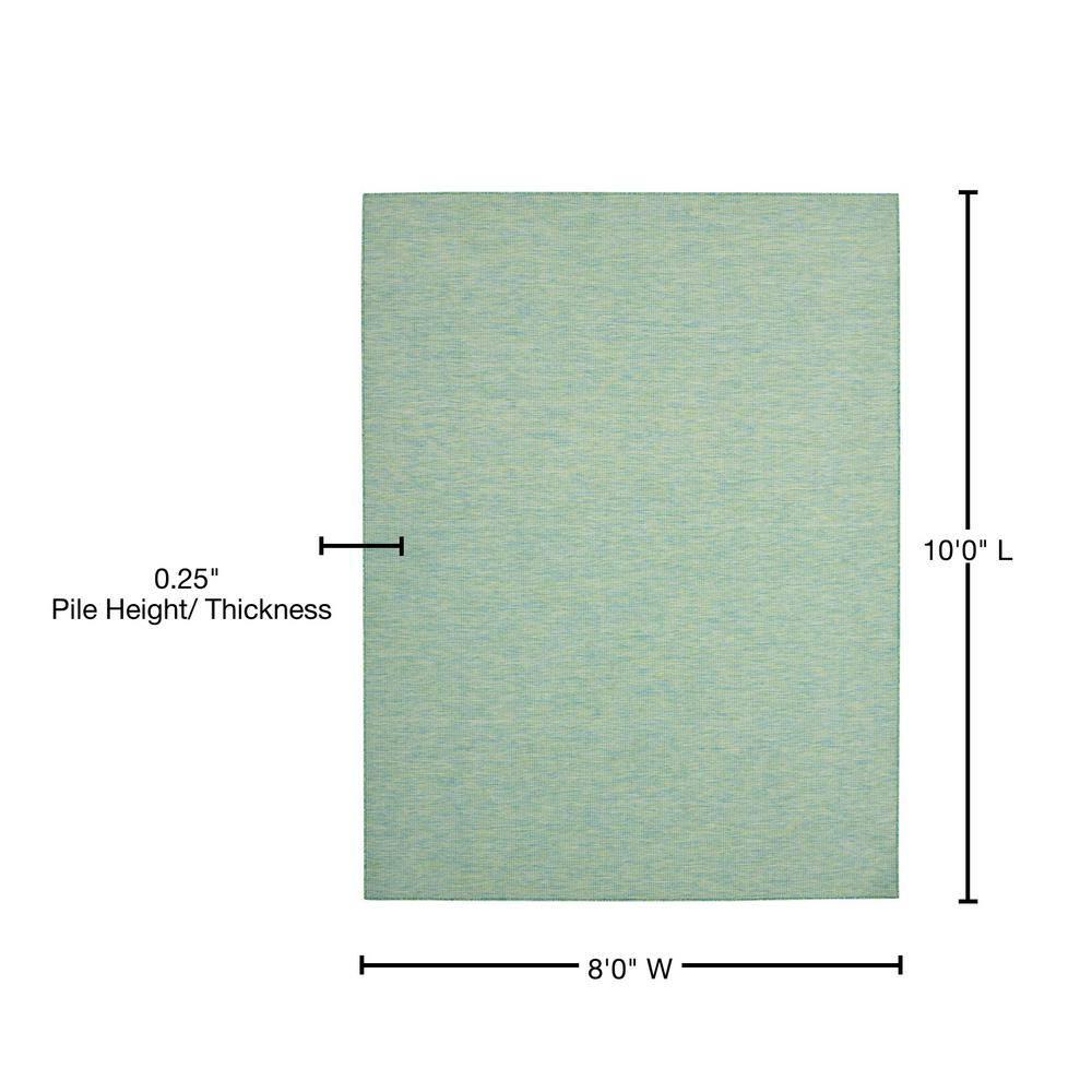 Nourison Positano POS01 Indoor/outdoor Area Rug - Blue/Green 8' x 10'