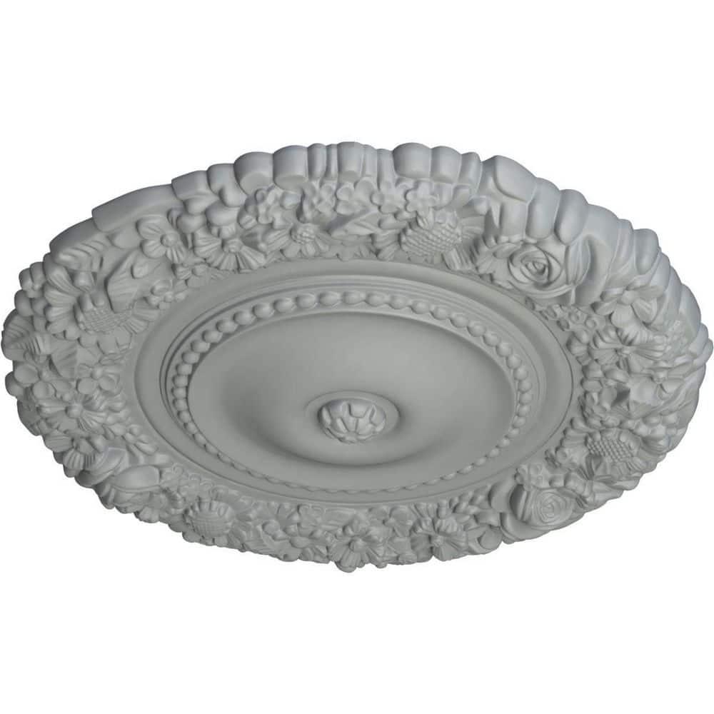 Ekena Millwork 21"OD x 2"P Marseille Ceiling Medallion (Fits Canopies up to 7 3/8")