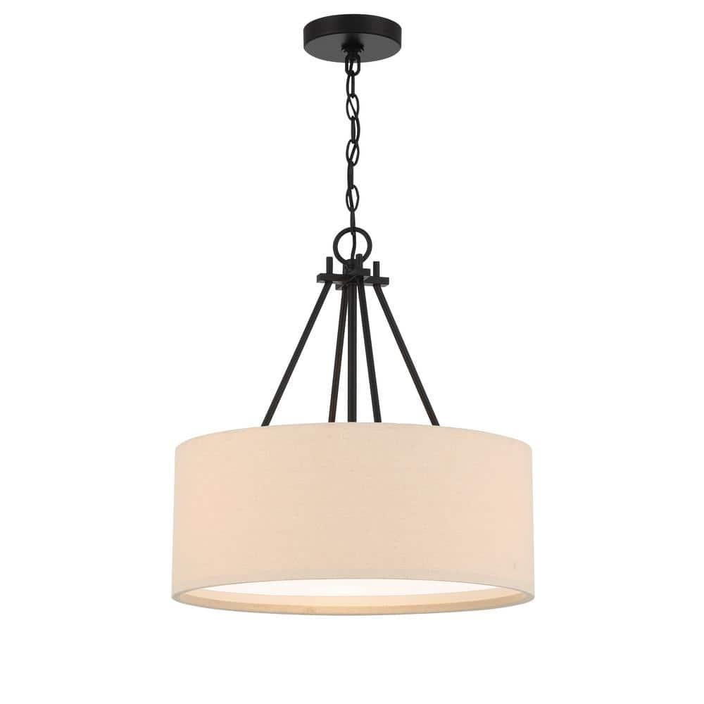 Craftmade Lighting Duke 3 - Light Pendant in  Flat Black