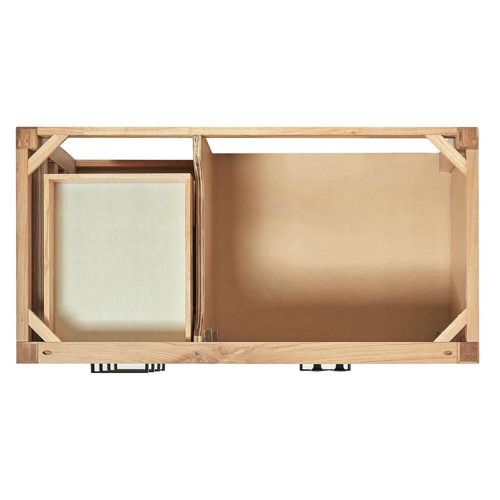 Ariel Bath Cambridge Single Bathroom Vanity with Carrara Marble Top