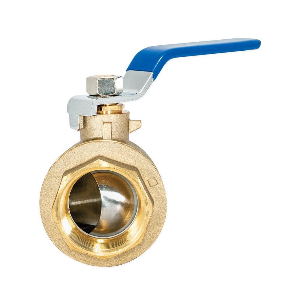 Eastman 20053LF Válvula de Bola de Puerto Completo de Alta Resistencia, IPS de 1-1/2 Pulgadas, Latón