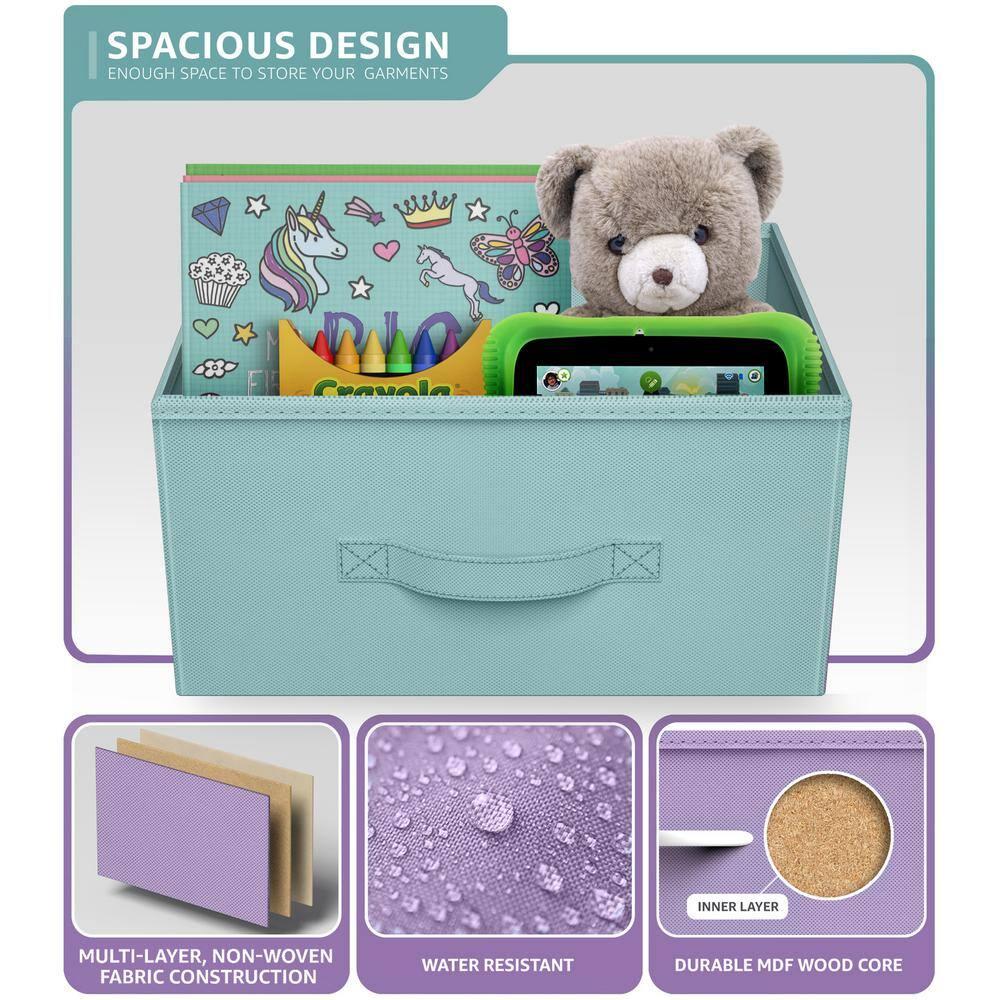 Sorbus Sorbus 3 Drawers Nightstand with Steel Frame and Wood Top in Pastel