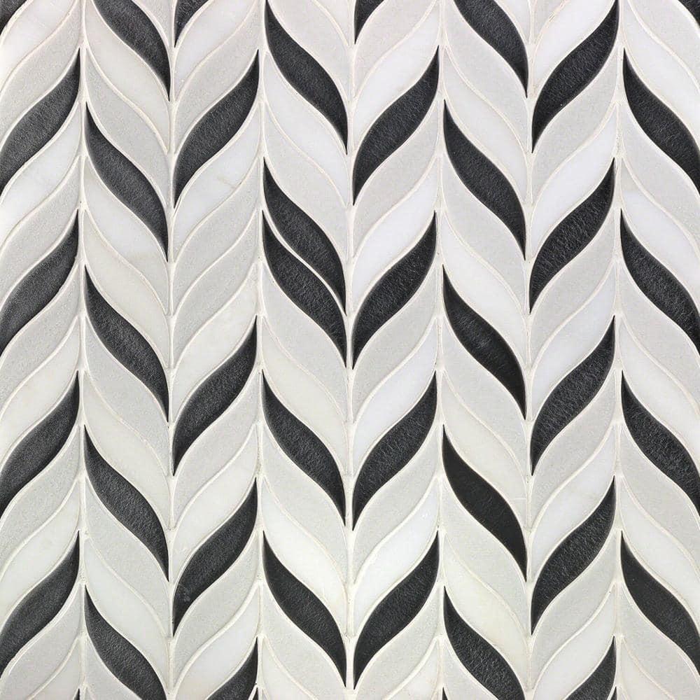 Divine Sprig 2" x 3" Ceramic Mosaic Wall Tile (0.86 Sq. Ft. / Sheet)
