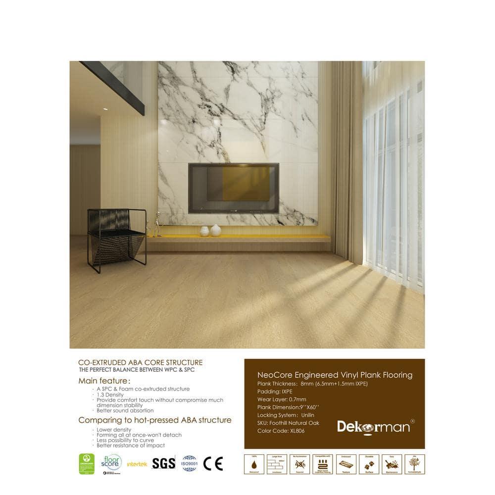 Madison 9" x 60" x 8mm/28mil Waterproof Luxury Vinyl Plank Flooring