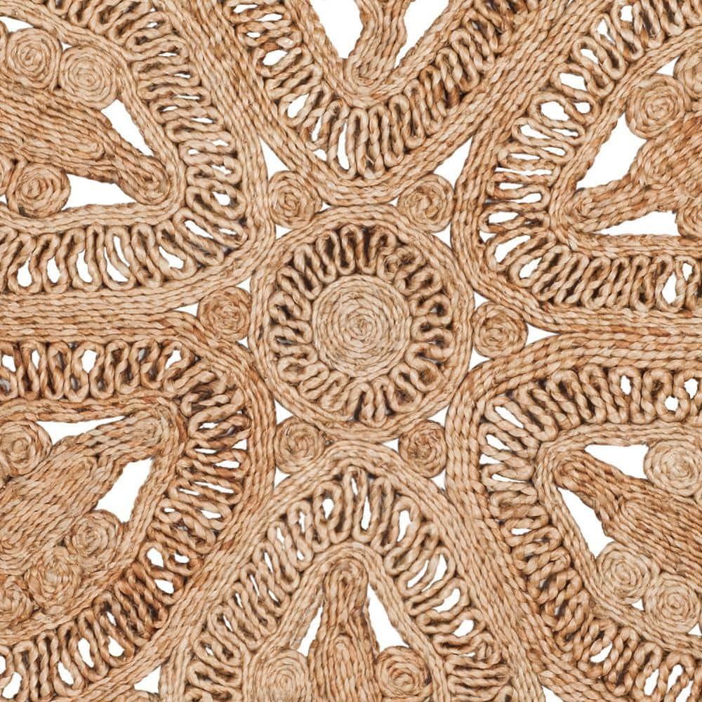 Natural Fiber NF360 Hand Woven Indoor Area Rug - Natural - 3' Round - Safavieh