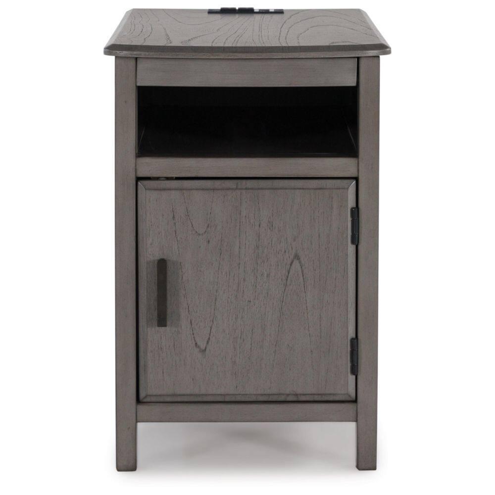 Signature Design by Ashley Casual Devonsted Chairside End Table  Gray