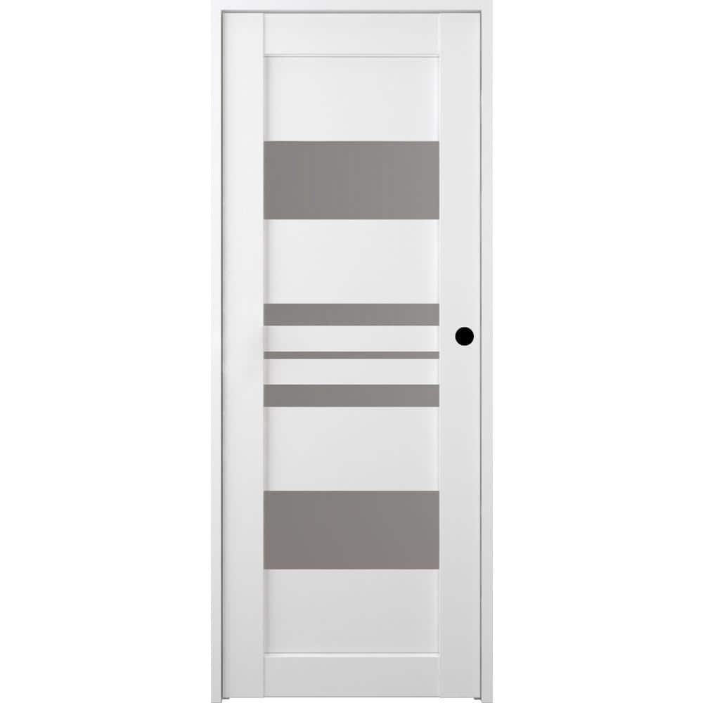 Belldinni Romi DIY-friendly Solid Manufactured Wood and Glass Prefinished Standard Single Prehung Door