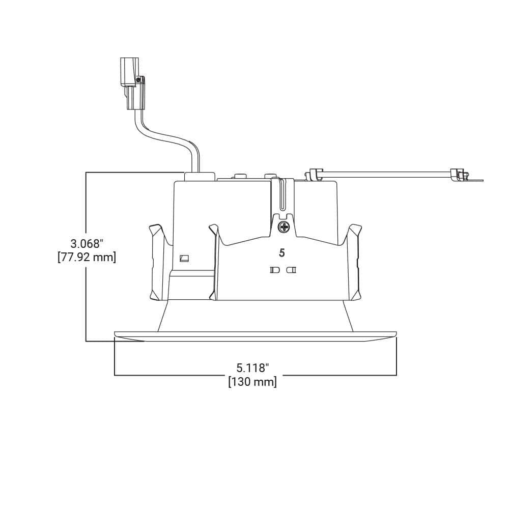HALO RL 4" LED Recessed Ceiling Light Retrofit Trim at 3000K Soft White