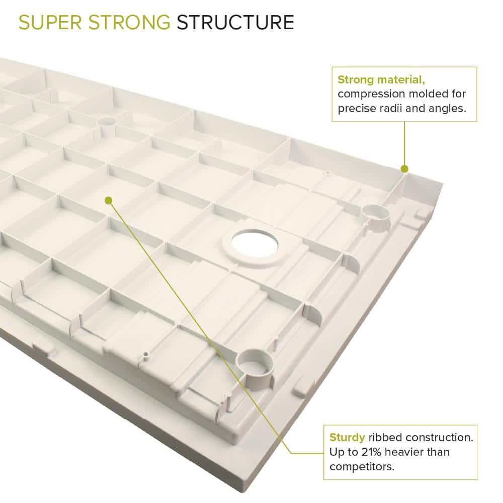 60'' W 32'' D Rectangular Single Shower Base