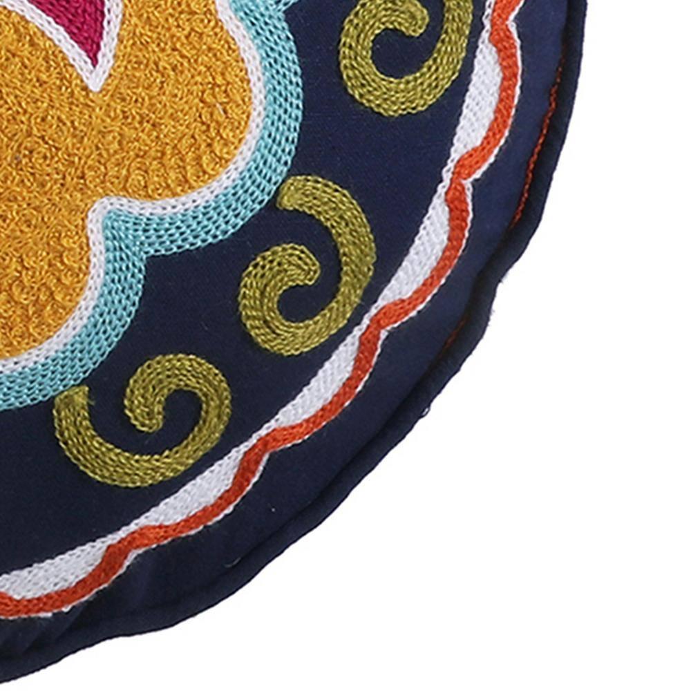 Amelie Embroidered Medallion Decorative Round Pillow - Levtex Home