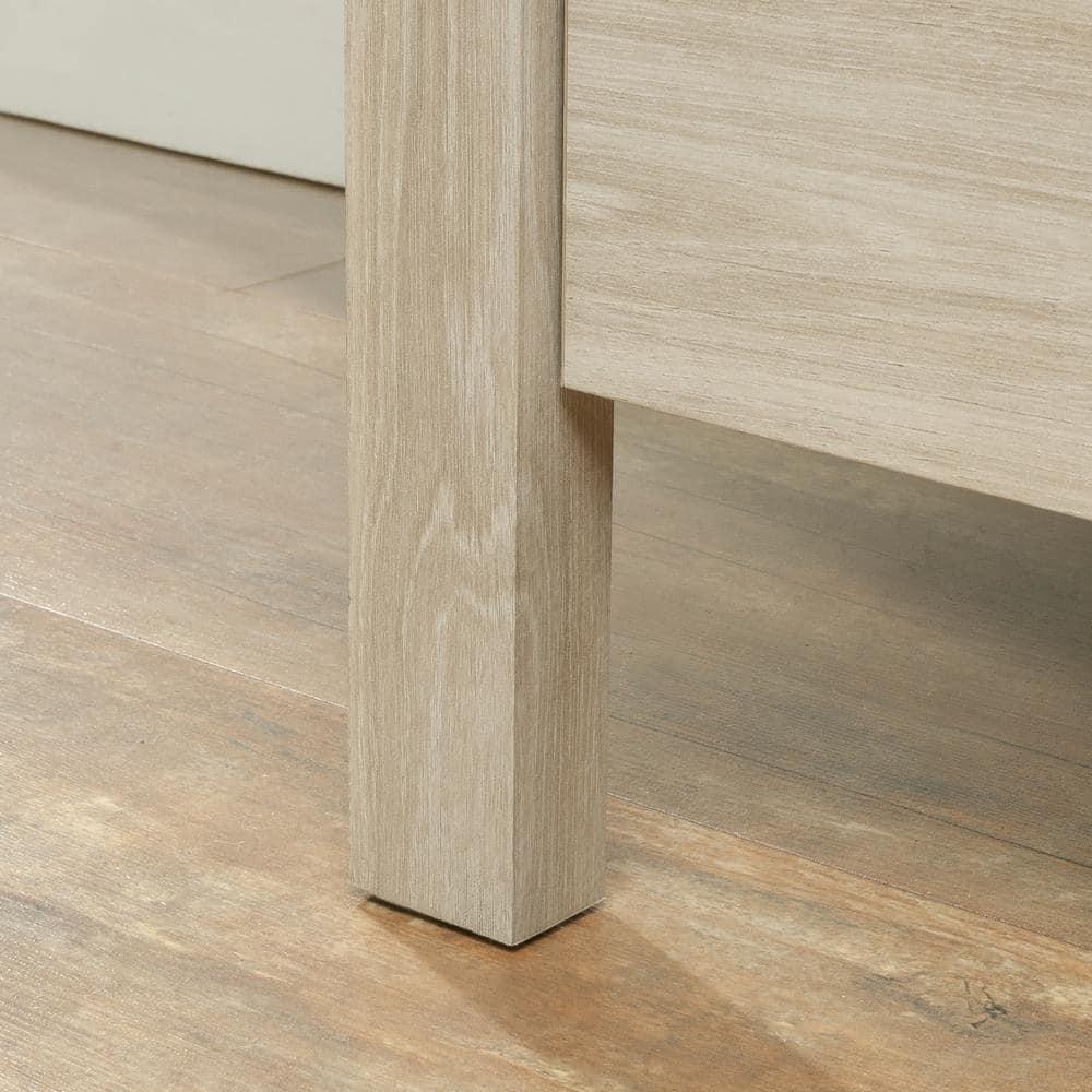 Sauder Horizontal Storage Cabinet with 3 Adjustable drawers Chalk Oak