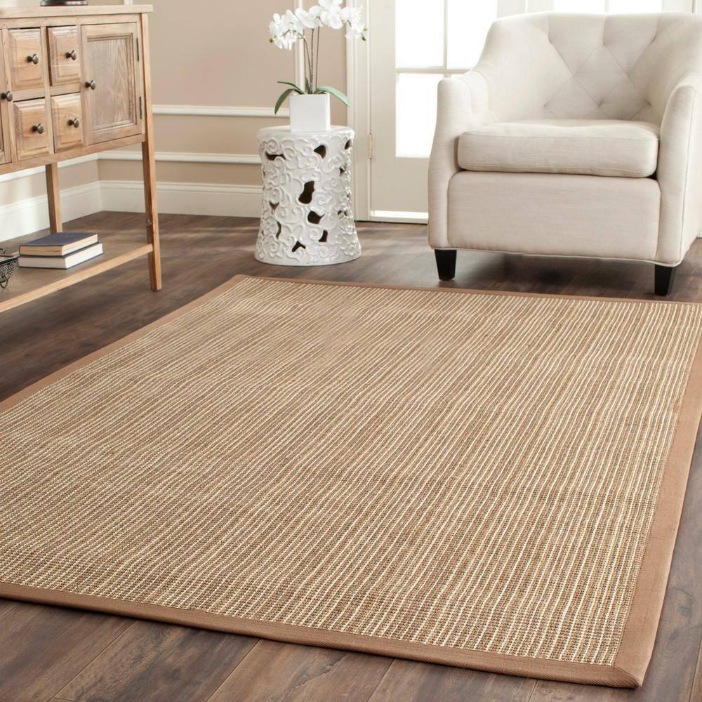 Natural Fiber NF442 Power Loomed Area Rug - Tan/Tan - 4'x6' - Safavieh.