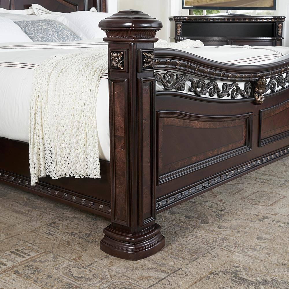 Steve Silver Monte Carlo Rich Cocoa Chocolate Queen Bed Complete