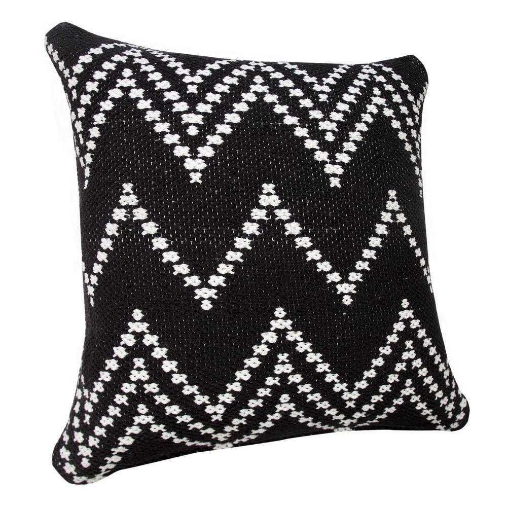Evette Rios Textured Cotton Throw Pillow