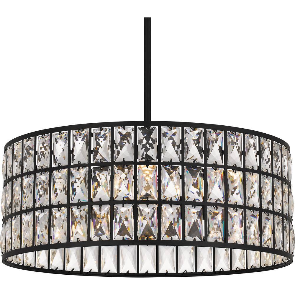 Quoizel Lighting Gibson 4 - Light Pendant in  Matte Black