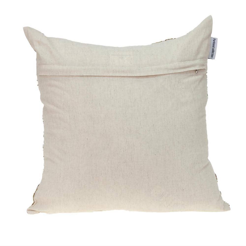 Parkland Collection Periwinkle Floral Cotton Throw Pillow