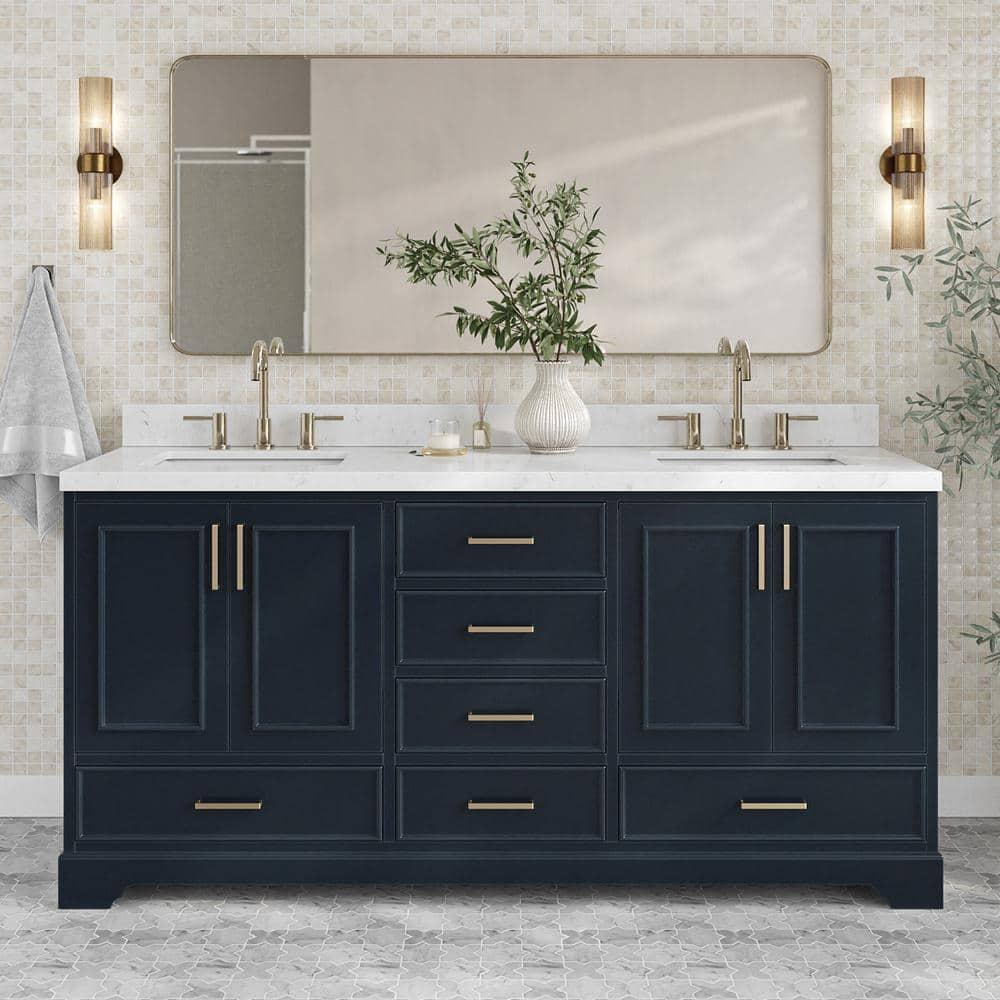 Ariel M072d-Bc Stafford 73" Double Free Standing Vanity Cabinet Only - Blue