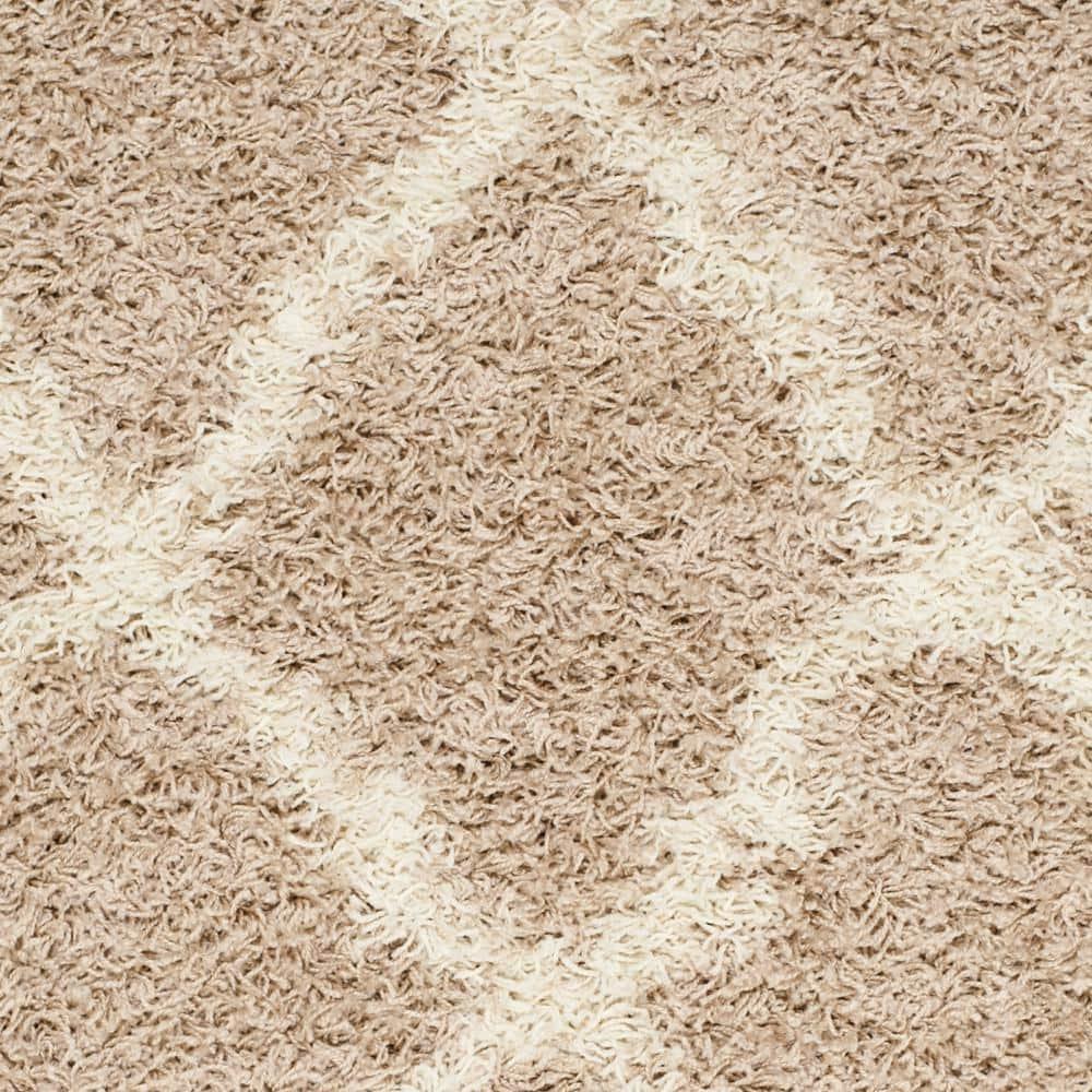 Dallas Shag SGD257 Power Loomed Indoor Accent Rug - Beige/Ivory - 3'x5' - Safavieh.