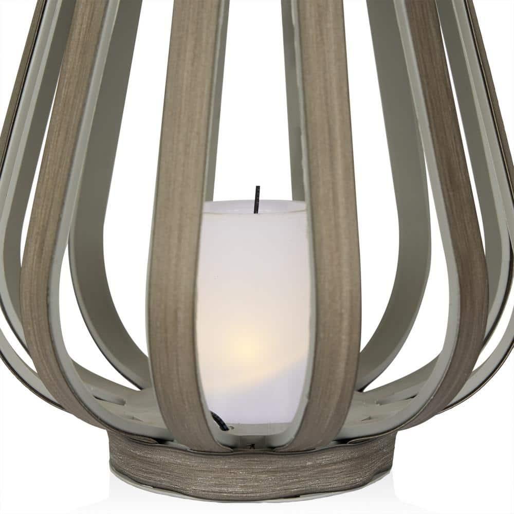 Alpine Solar Decorative Plastic Lantern w/ LED Light