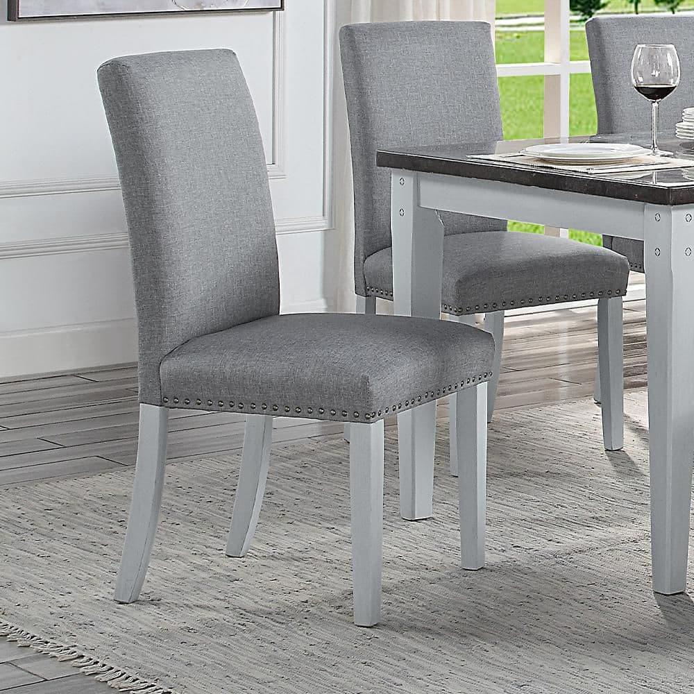 ACME Furniture Linen Upholstered Side Chair