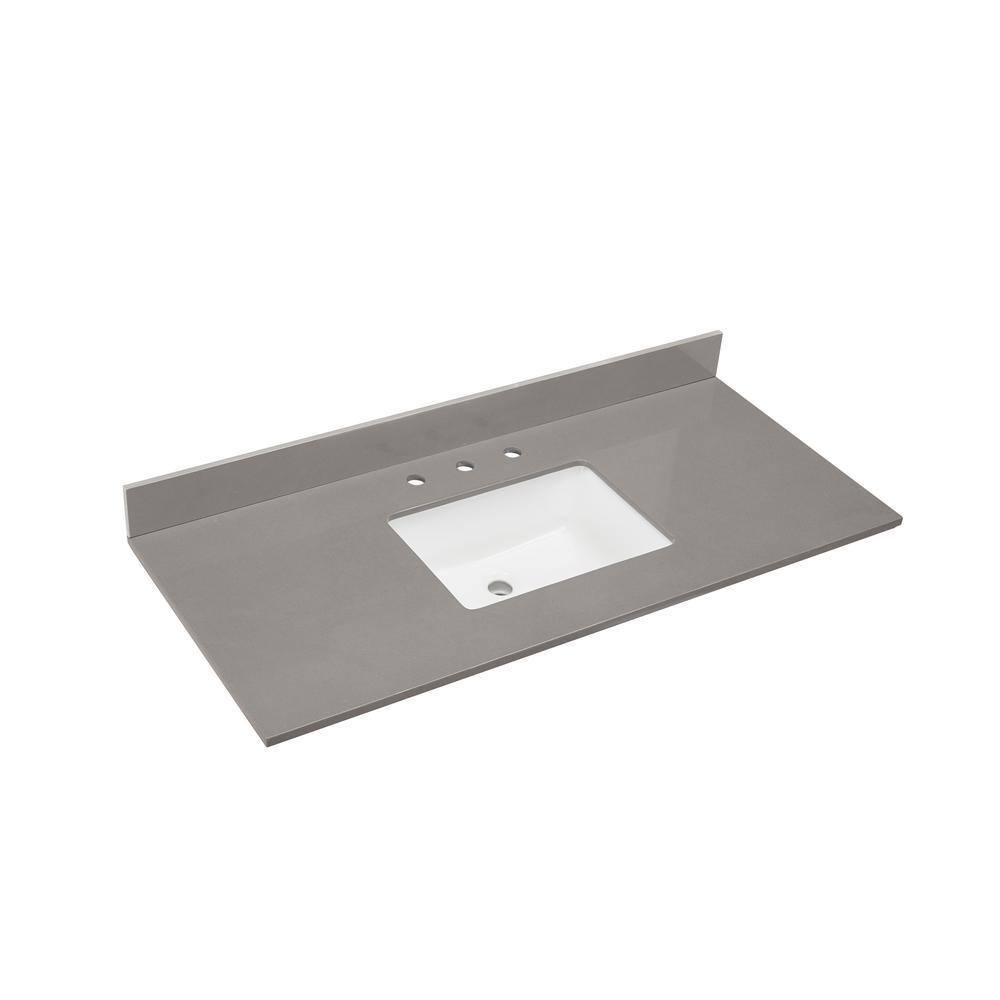 Madrid 49'' Composite Single Bathroom Vanity Top with Sink